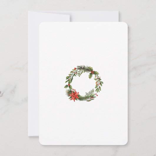 Kerstfeest van het Bedrijf Logo Kaart (Achterkant)