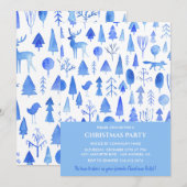 Kerstfeest van het Bedrijf Mooie Aquarel Kaart (Voorkant / Achterkant)