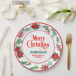 Kerstfeest van het bedrijf papieren bordje