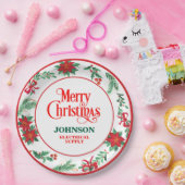 Kerstfeest van het bedrijf papieren bordje (Feest)
