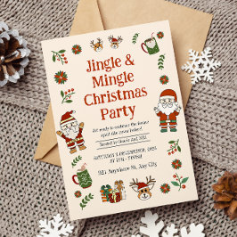 Kerstfeest van Jingel en Mingel  Kaart
