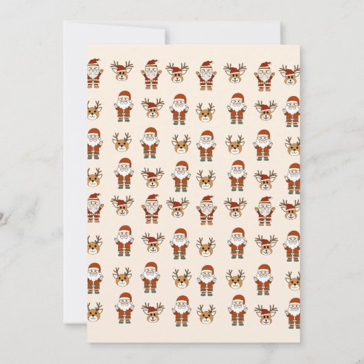 Kerstfeest van Jingel en Mingel  Kaart (Achterkant)