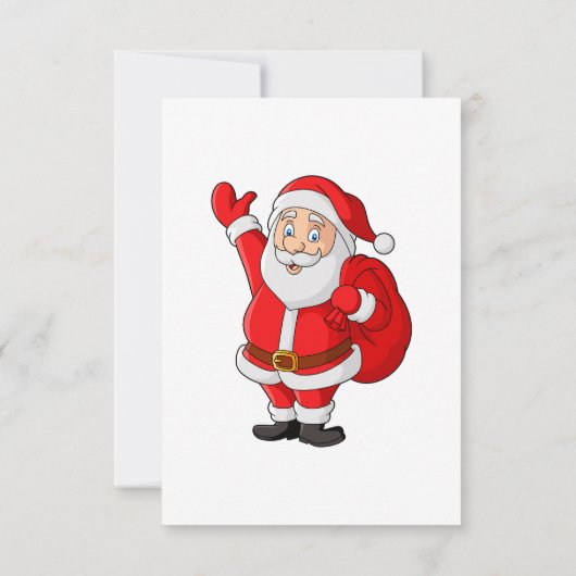 Kerstfeest van Kerstman Kaart (Achterkant)