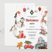 Kerstfeest van Kerstman Kaart (Voorkant / Achterkant)