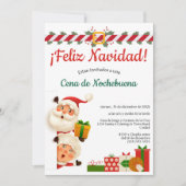 Kerstfeest van Santa Cena de Nochebuena Kaart (Voorkant)