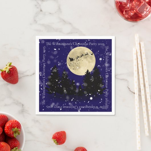 Kerstfeest van Santa Sighting Servet (Insitu)