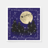 Kerstfeest van Santa Sighting Servet (Voorkant)