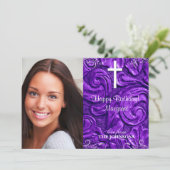 Kerstfeest verjaardagsfeest foto Ik kan alle dinge Kaart (Staand voorkant)