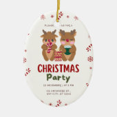 Kerstfeest Versiering Keramisch Ornament (Voorkant)