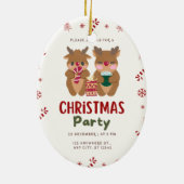 Kerstfeest Versiering Keramisch Ornament (Achterkant)