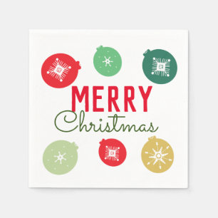 Kerstfeest Versiering Sneeuwvlokken Ornament Servet