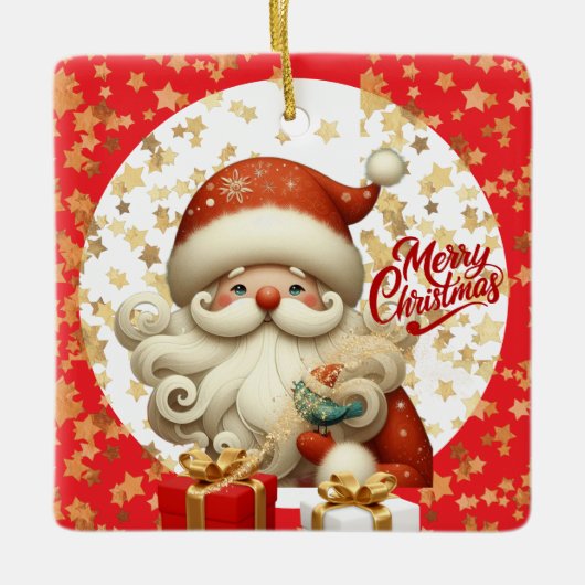 🎅Kerstfeest Versieringsornament Keramisch Ornament (Voorkant)