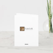 Kerstfeest vieren kaart (Achterkant)