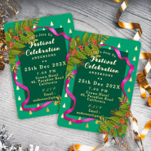Kerstfeest viering groen