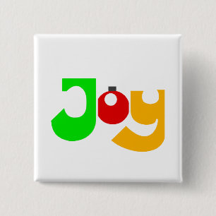 kerstfeest vierkante button 5,1 cm