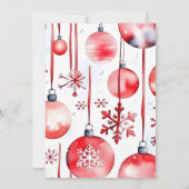 Kerstfeest viert het seizoen kaart (Achterkant)