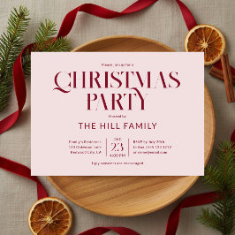 Kerstfeest Vintage Elegant Rood Kaart