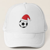 Kerstfeest Voetbal met Sinterklaas Pet (Voorkant)