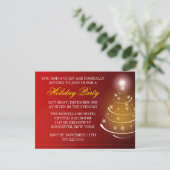 Kerstfeest voor bedrijven kaart (Staand voorkant)