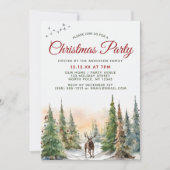 Kerstfeest voor bosdieren kaart (Voorkant)