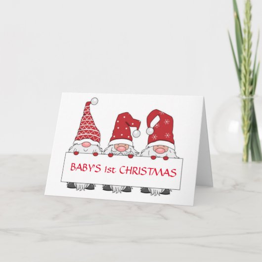 KERSTFEEST VOOR DE BABY KAART (Voorkant)