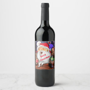 Kerstfeest voor de kerstman en de rendieren - Chee Wijn Etiket