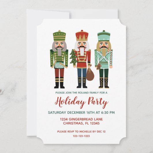 kerstfeest voor de kraker kaart (Voorkant)