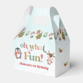 Kerstfeest voor de winter bedankdoosjes