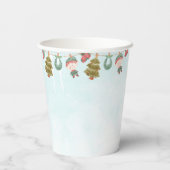 Kerstfeest voor de winter papieren bekers (Achterkant)