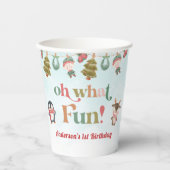 Kerstfeest voor de winter papieren bekers (Voorkant)