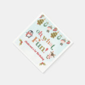 Kerstfeest voor de winter servet (Hoek)