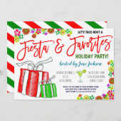 Kerstfeest voor favoriete dingen kaart (Voorkant / Achterkant)