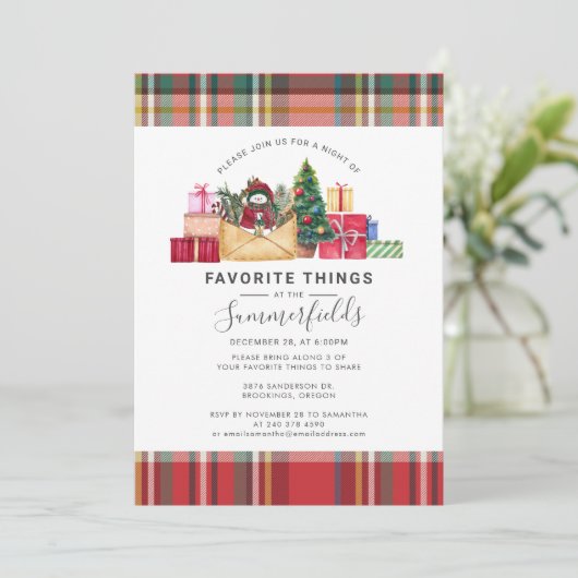 kerstfeest voor favoriete Feestdagen Kaart (Staand voorkant)