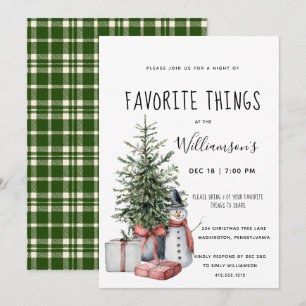 Kerstfeest voor favoriete Waterverf  Kaart