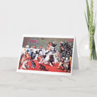 Kerstfeest voor katten met kittens, Louis Wain kaa