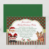 Kerstfeest voor kerstmis en kerstmis kaart (Voorkant / Achterkant)