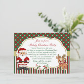 Kerstfeest voor kerstmis en kerstmis kaart (Staand voorkant)