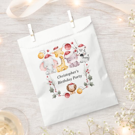 Kerstfeest voor kinderen bedankzakje (Geknipt)