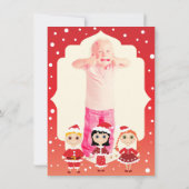 Kerstfeest voor kinderen kaart (Achterkant)