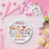 Kerstfeest voor kinderen papieren bordje (Feest)