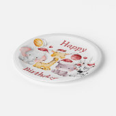 Kerstfeest voor kinderen papieren bordje (Gekanteld)