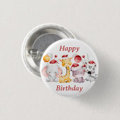 Kerstfeest voor kinderen ronde button 3,2 cm (Voorkant /achterkant)
