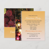 kerstfeest voor ornamenten kaart (Voorkant / Achterkant)