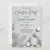 Kerstfeest voor sieraden en pine-bladeren kaart (Voorkant)