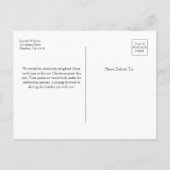 Kerstfeest  Vrachtwagen Vakantie Uitnodiging (Achterkant)