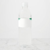 kerstfeest waterfles etiket (Achterkant)