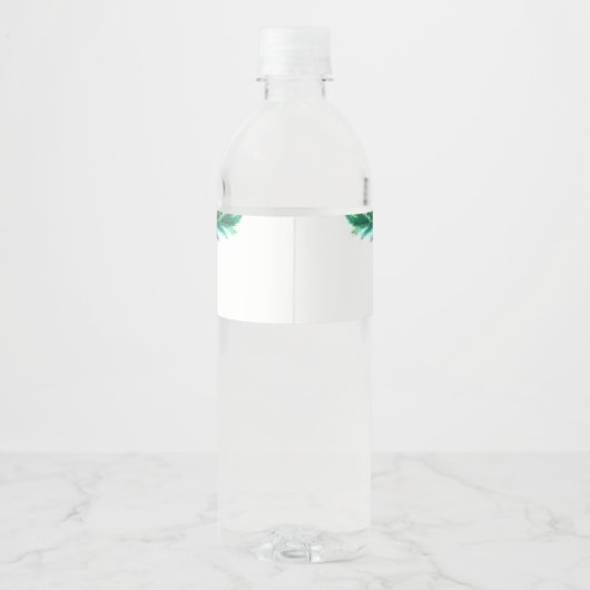 kerstfeest waterfles etiket (Achterkant)