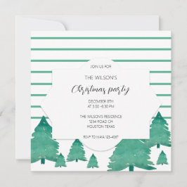 Kerstfeest Waterverf Boom Illustratie Kaart