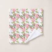 Kerstfeest Waterverf Holly Pattern Bad Handdoek (Wasdoekje)