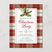 kerstfeest | Waterverf Holly Pset Briefkaart (Voorkant)